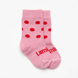 Lamington: Merino Wool Crew Socks | CHILD | Cherry
