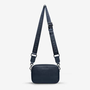 Status Anxiety: Plunder Bag With Webbed Strap - Midnight Blue