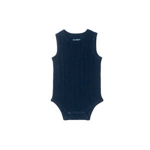 All Baby Child: Woolbabe Organic Cotton/Merino Singletsuit - Tekapo Marl