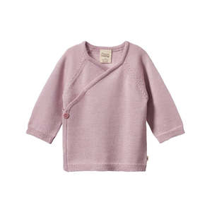 Merino Knit Kimono Jacket - Lilac