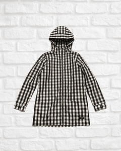 Lower Gingham Check Rain Jacket