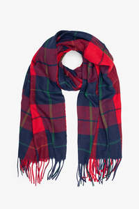 Accessories: Wallace Plaid Check Scarf
