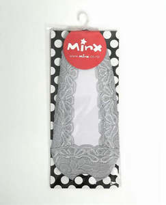 Accessories: Lace Sockettes - Grey