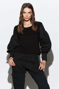 Tops: Sherry Top - Black