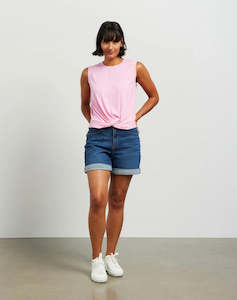 Twist Tank - Barbie Pink