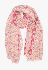 Pink Dandelion Print Scarf