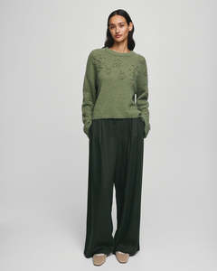 Knitwear: Miabelle Hope Pullover - Olivine/Flower