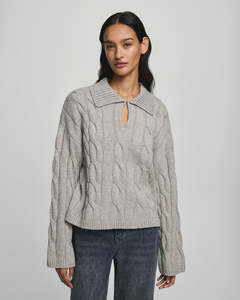 Knitwear: Pavana Peony Pullover - Warm Beige