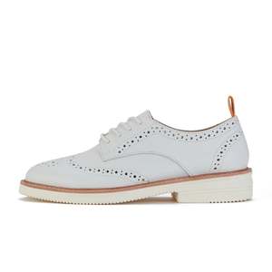Shoes 1: Derby Brogue Rise - White Leather