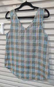 Believer Cami - Turquoise Check
