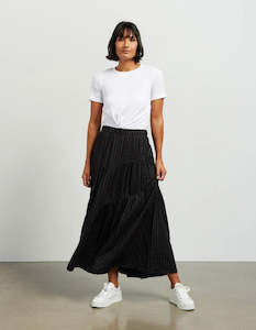 Et Alia: Harper Skirt - Black Plaid