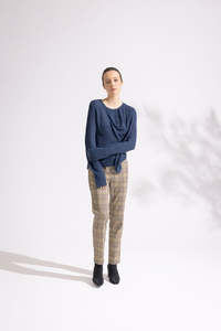 Shirts Tops: Azul Top - Navy