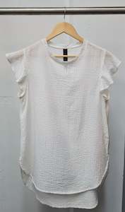 GOLDEN Flute Top - White