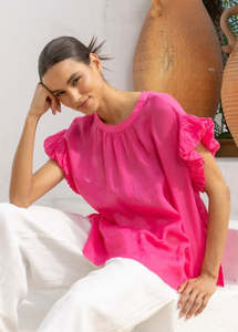 Two By Two: Delia Top - Hot Pink
