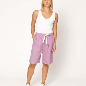 Ford Linen Shorts - Lavender
