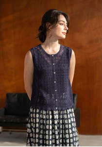 Shirts Tops: Christine Top - Navy