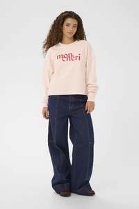 Shirts Tops: Pegrina Sweatshirt - Barely Pink