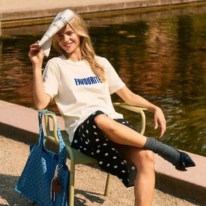 Shirts Tops: Palina Favourite Tee - Cream