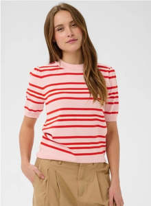 Shirts Tops: Pila Pullover - Chalk Pink/Red Multi Stripe