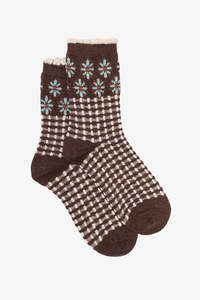 Woodland Check Sock