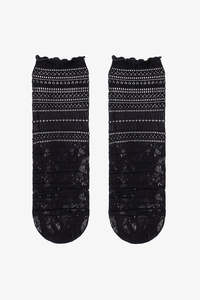 Victoria Stocking Sock - Black
