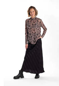 Skin Skivey Velvet - Pink Damask