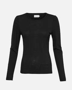 Nesmina Wool Top - Black