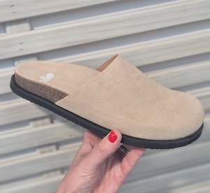 Shoes 1: Mills Mule - Camel Suede