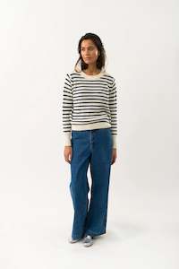 Dane Jumper - Dark Blue Stripe