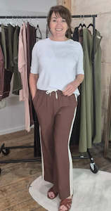 Moke: Indiana Wide Leg Pants - Cocoa