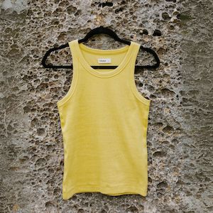 Ede Cotton Rib Tank - Lemongrass