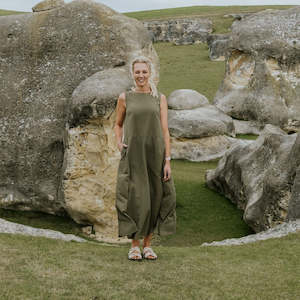 Anna Women’s Drop Waist Dress - Bonsai