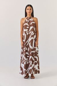 Halter Dress - Painterly