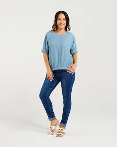 Zafina: Ella Top - Blue