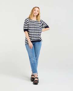 Zafina: Havana Top - Navy Check