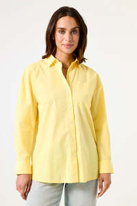 Fresh Yellow Poplin Shirt