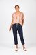 Checker Pant - Navy/White