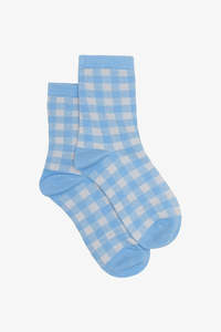 Antler: Blue & Silver Gingham