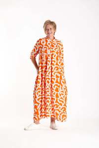 Deeanne Hobbs: French Me Dress - Grapefruit Scribble
