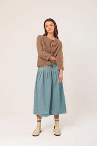 Indi Cold: Crochet Cardigan - Camel