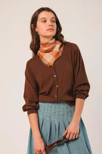 Indi Cold: Button Up Cardy - Tobacco