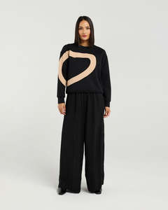 Et Alia: Amari Top - Black & Biscuit