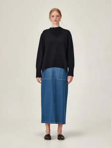 Knitwear: Rei Merino Sweater - Black