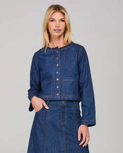 Outerwear: Fumiko Jacket - Dark Denim