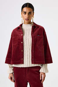 Outerwear: Cord Jacket - Scarlet Oak