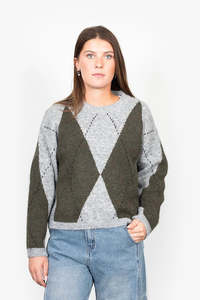 Antler: Contempo Knit - Grey/Olive