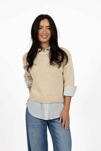 Shirts Tops: Transit Jumper - Stone