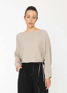 Shirts Tops: Zyra Top - Bone