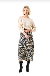 Skirts: Leopard Print Skirt