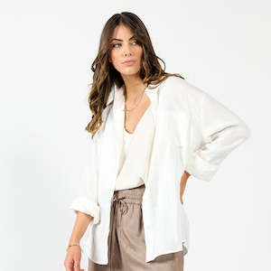 DRAMA THE LABEL THE SHIRT WHITE